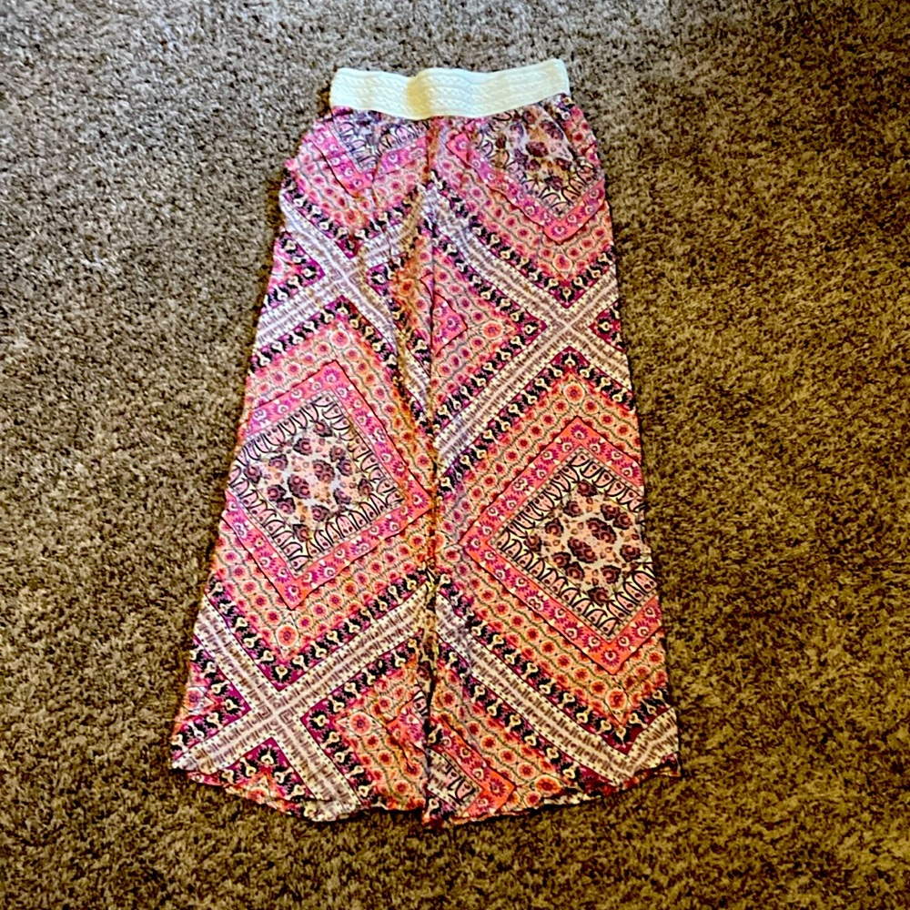 Joe B Bright Patterned Palazzo Pants
